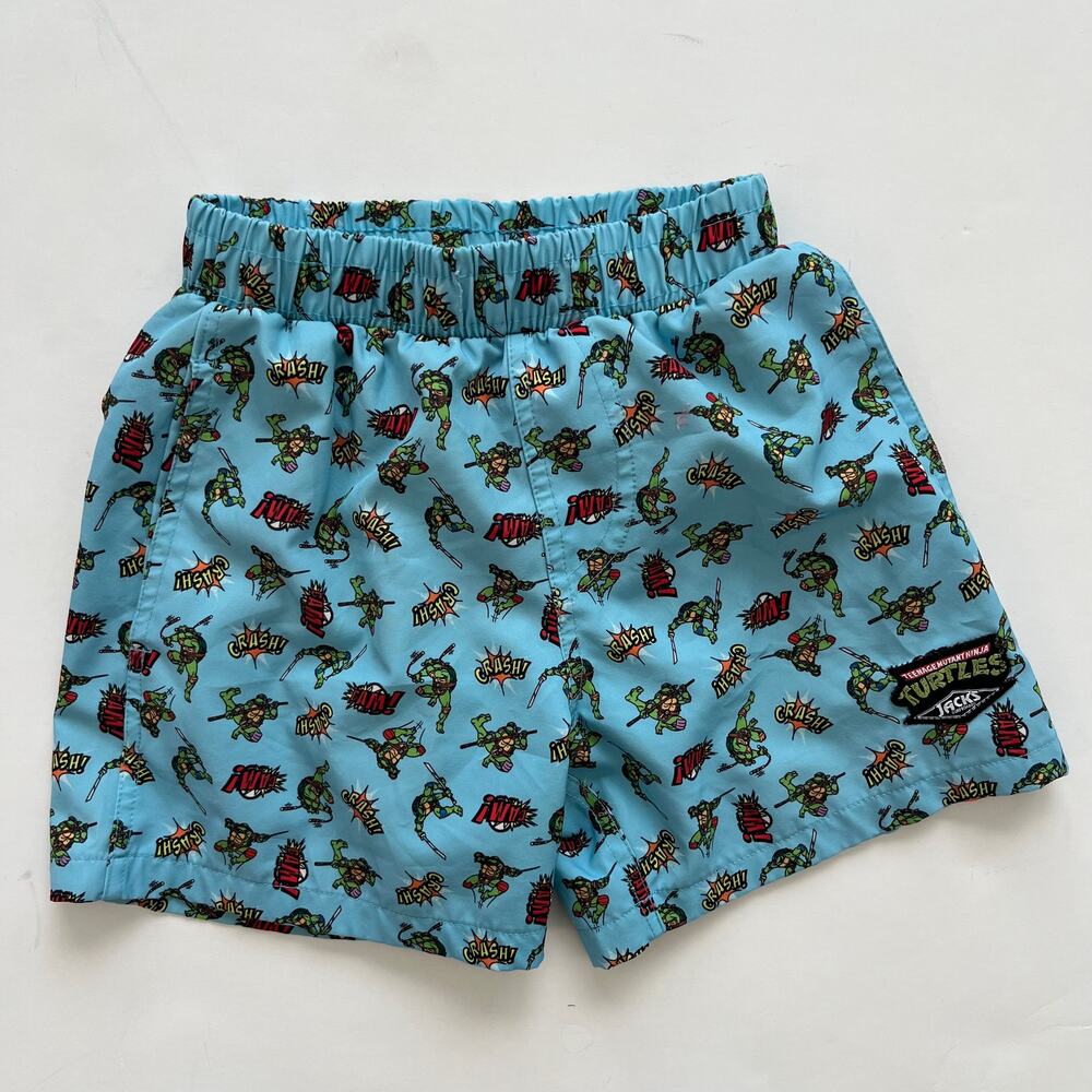 Jacks Surfboards Teenage Mutant Ninja Turtles Boys Swim Trunks Blue Size S (6-7)